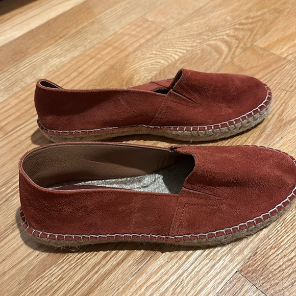 Burnt orange suede espadrilles, made in Spain, excellent quality - Picture 3 of 4